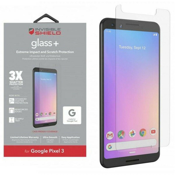 ZAGG invisibleSHIELD Glass+ Screen Protector for Google Pixel 3  - 200301952