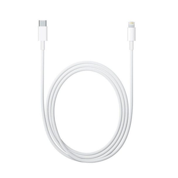 Official Apple USB Type C to Lightning Data Charging Cable (1m) MK0X2ZM/A - White - Bulk