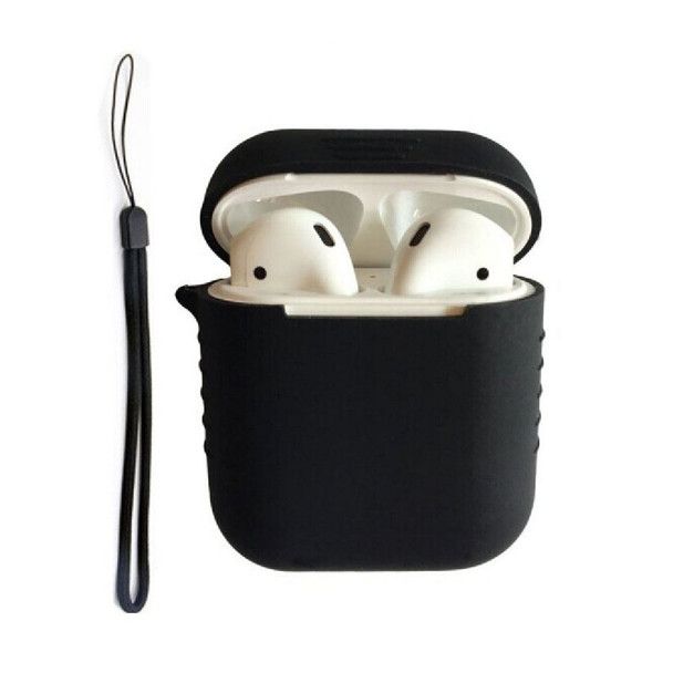 InventCase Apple AirPods Charging Case Silicone Case Black