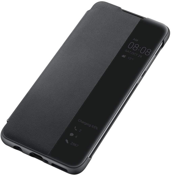 Official Huawei P30 lite Smart View Flip Cover - Black - 51993076