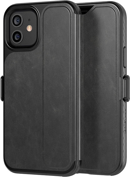 Official Tech21 Evo Wallet Case Cover for Apple iPhone 12/12 Pro - Black