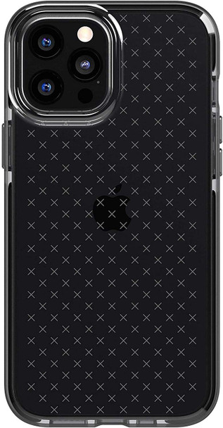 Official Tech21 Evo Check Impact Case for Apple iPhone 12 Pro Max - Smokey Black