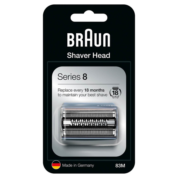 Braun 83M Series 8 Electric Shaver Replacement Head Cutter - Silver