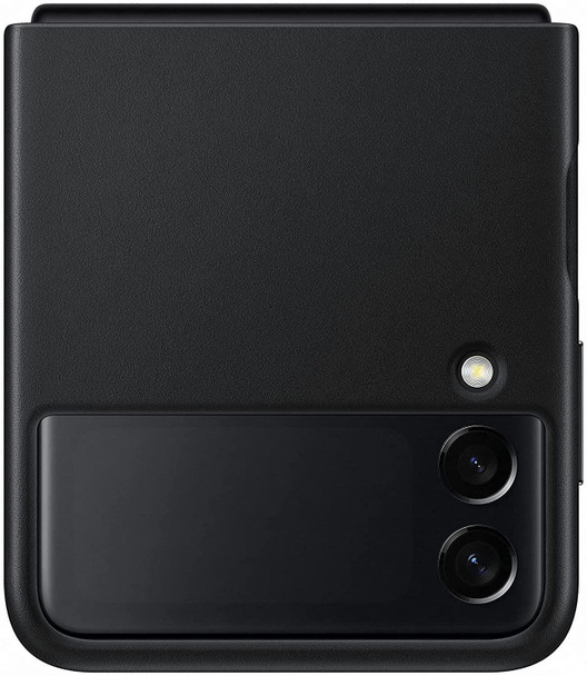 Official Samsung Galaxy Z Flip3 5G Leather Cover - Black