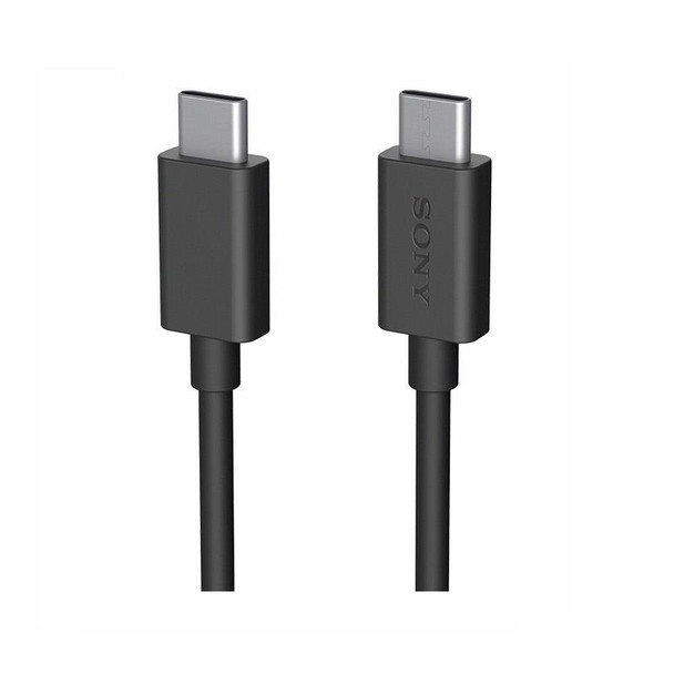 Official Sony XQZ-UB1 USB-C To USB-C Data Charging Cable - Black (Bulk Packed)