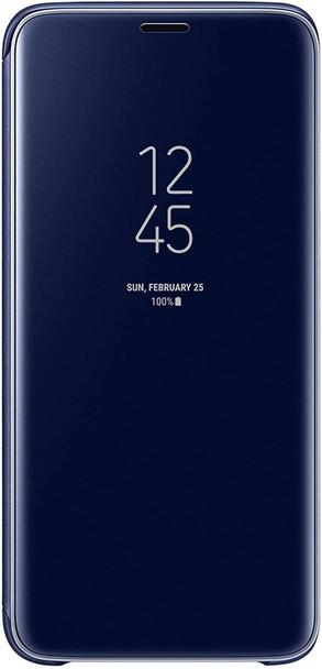 Official Samsung Galaxy S9 Clear View Standing Case Cover - Blue