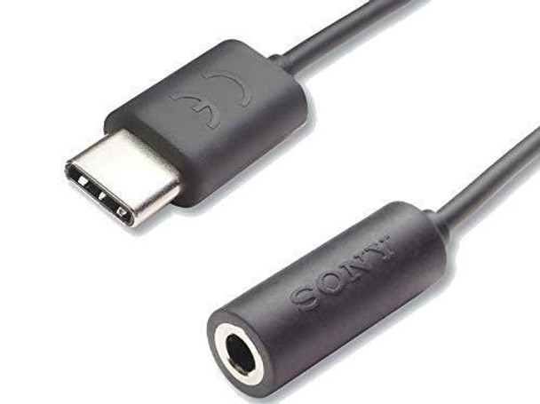 Official Sony EC260 USB-C to 3.5mm Headphone Jack Adapter - Black