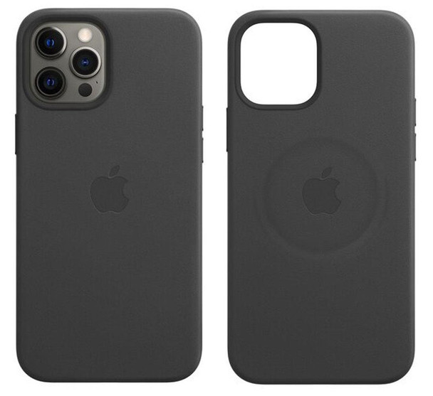 Official Apple iPhone 12 Pro Max Leather Case with Magsafe - Midnight Black