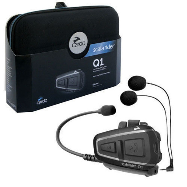 Cardo Scala Rider Q1 Solo Motorcycle Bluetooth Headset BTSRQ1 Sunny