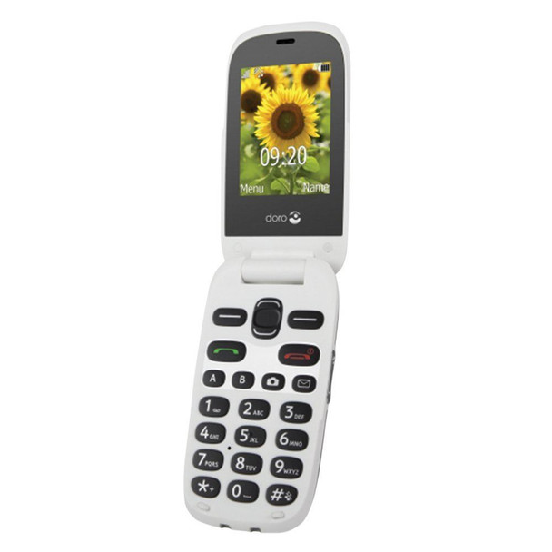 Doro 6030 Easy To Use Camera Flip Phone With Large Display - Graphite/White - 6860