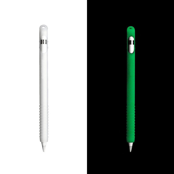 InventCase Silicone Protective Grip Case Cover for Apple Pencil (1st Generation) iPad Pro Stylus Pen Styli - Glow in the Dark Version - Green