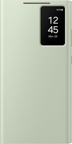 Official Samsung Galaxy S24 Ultra Smart View Wallet Case Cover - Light Green