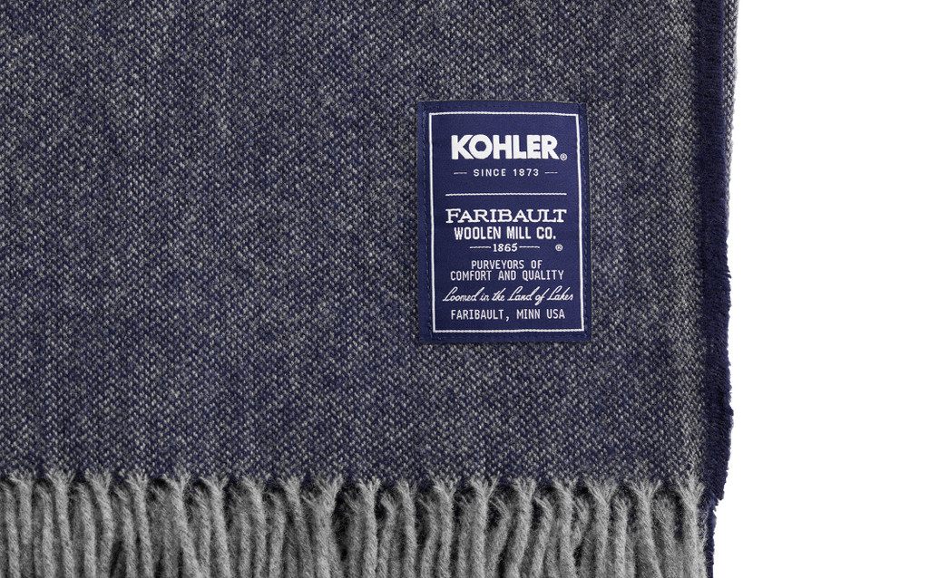 FARIBAULT WOOLEN MILL CO.　クイーンサイズ　ブランケット FARIBAULT WOOLEN MILL CO.® ASHBY TWILL WOOL THROW. 2 COLOR OPTIONS