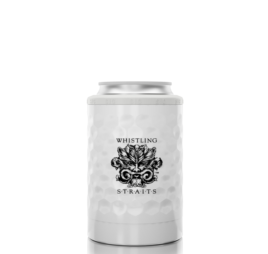 SIC CUPS 12 OZ CAN COOLER. WHISTLING STRAITS® LOGO EXCLUSIVLEY. 3 COLOR OPTIONS. 