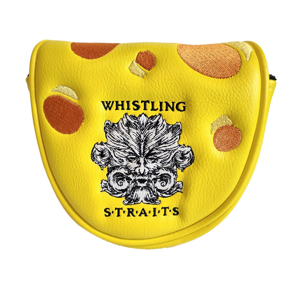 CHEESE MALLET PUTTER COVER. WHISTLING STRAITS® LOGO EXCLUSIVELY.