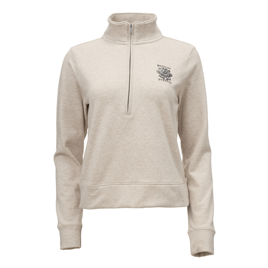 WOMEN'S TRAVISMATHEW CLOUD 1/2 ZIP . WHISTLING STRAITS® LOGO EXCLUSIVELY.