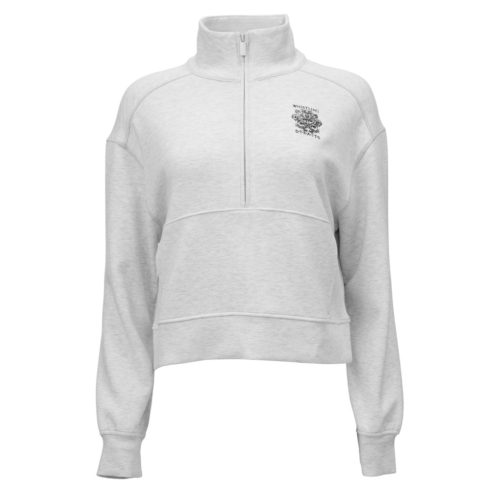 WOMEN'S TRAVISMATHEW SKYLOFT 1/2 ZIP. WHISTLING STRAITS® LOGO EXCLUSIVELY.