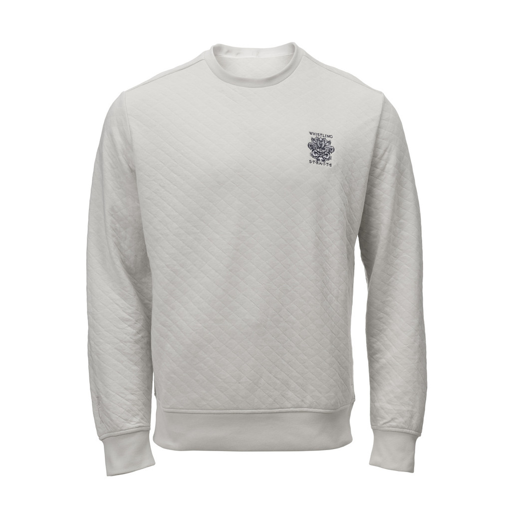 MEN'S RLX QUILTED DOUBLE KNIT CREWNECK PULLOVER. WHISTLING STRAITS