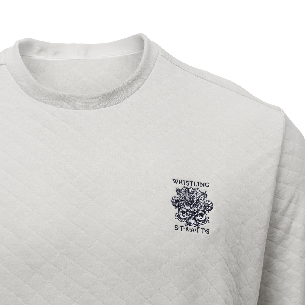 MEN'S RLX QUILTED DOUBLE KNIT CREWNECK PULLOVER. WHISTLING STRAITS® LOGO EXCLUSIVELY.