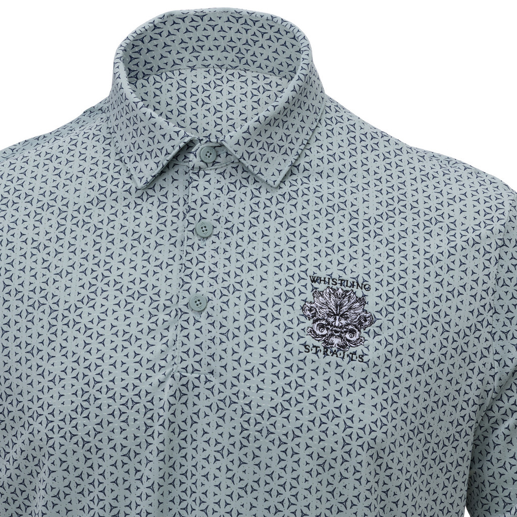 MEN'S ADIDAS ULTIMATE 365 MESH TANGO PRINT CLIMACOOL POLO. WHISTLING STRAITS® LOGO EXCLUSIVELY. 2 COLOR OPTIONS.