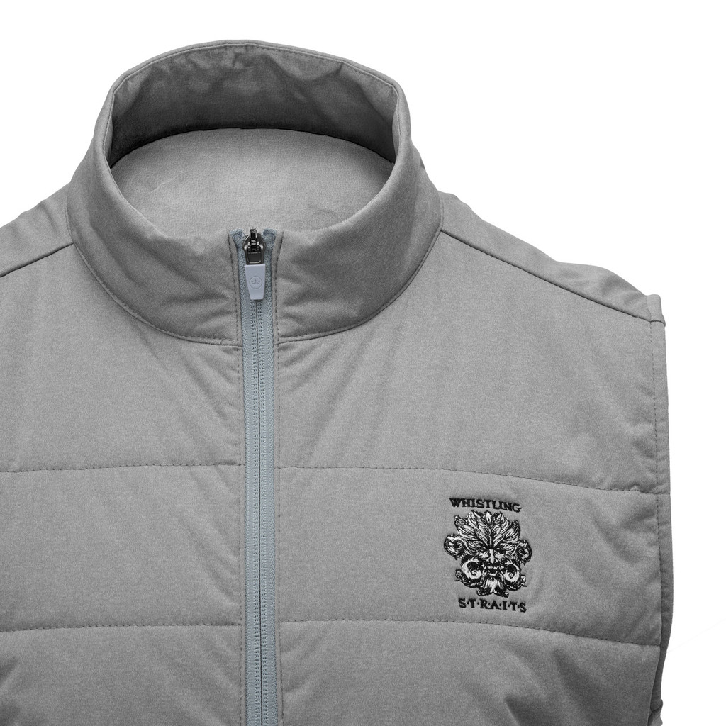MEN'S PETER MILLAR FUSE HYBRID VEST. WHISTLING STRAITS® LOGO EXCLUSIVELY.