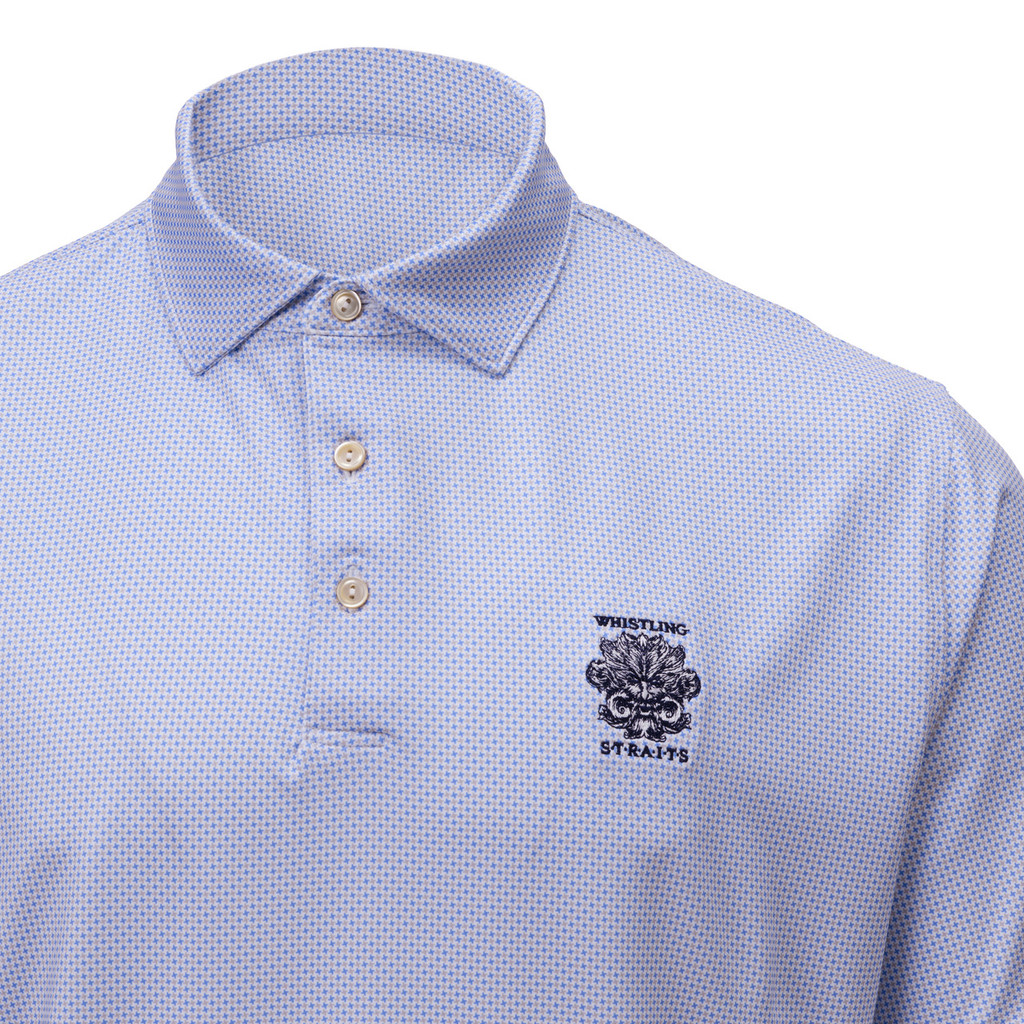 MEN'S PETER MILLAR PHOENIX PERFORMANCE JERSEY POLO. WHISTLING