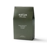 DARK CHOCOLATE TOFFEE BARK. 8OZ. 