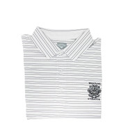 MEN'S CALLAWAY VENTILATED FINE LINE STRIPE POLO. WHISTLING STRAITS® LOGO EXCLUSIVLEY. 2 COLOR OPTIONS. 