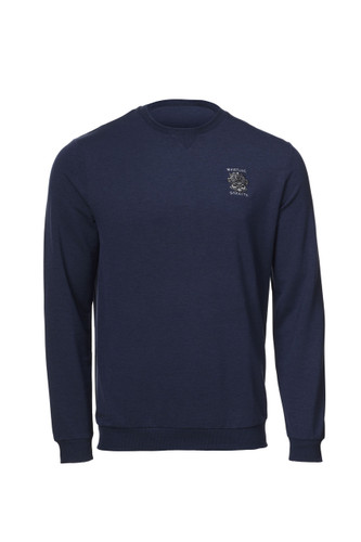 MEN'S TRAVISMATHEW AMENITIES CREWNECK PULLOVER. WHISTLING STRAITS® LOGO EXCLUSIVELY. 