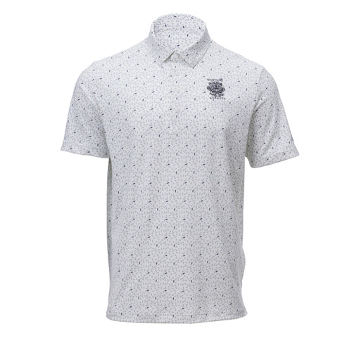 MEN'S ADIDAS ULTIMATE 365 SOFT PRINT POLO. WHISTLING STRAITS® LOGO EXCLUSIVELY.