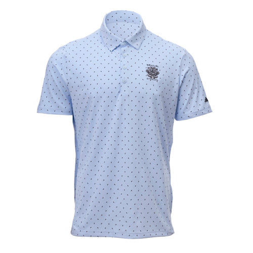 MEN'S ADIDAS ULTIMATE 365 MICRO PRINT POLO. WHISTLING STRAITS® LOGO EXCLUSIVELY. 2 COLOR OPTIONS.