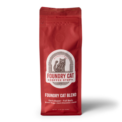 FOUNDRY CAT COFFEE 12OZ DARK ROAST