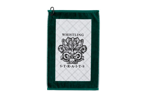 LARGE GOLF TOWEL. 3 COLOR OPTIONS. WHISTLING STRAITS® AND BLACKWOLF® RUN LOGO EXCLUSIVELY