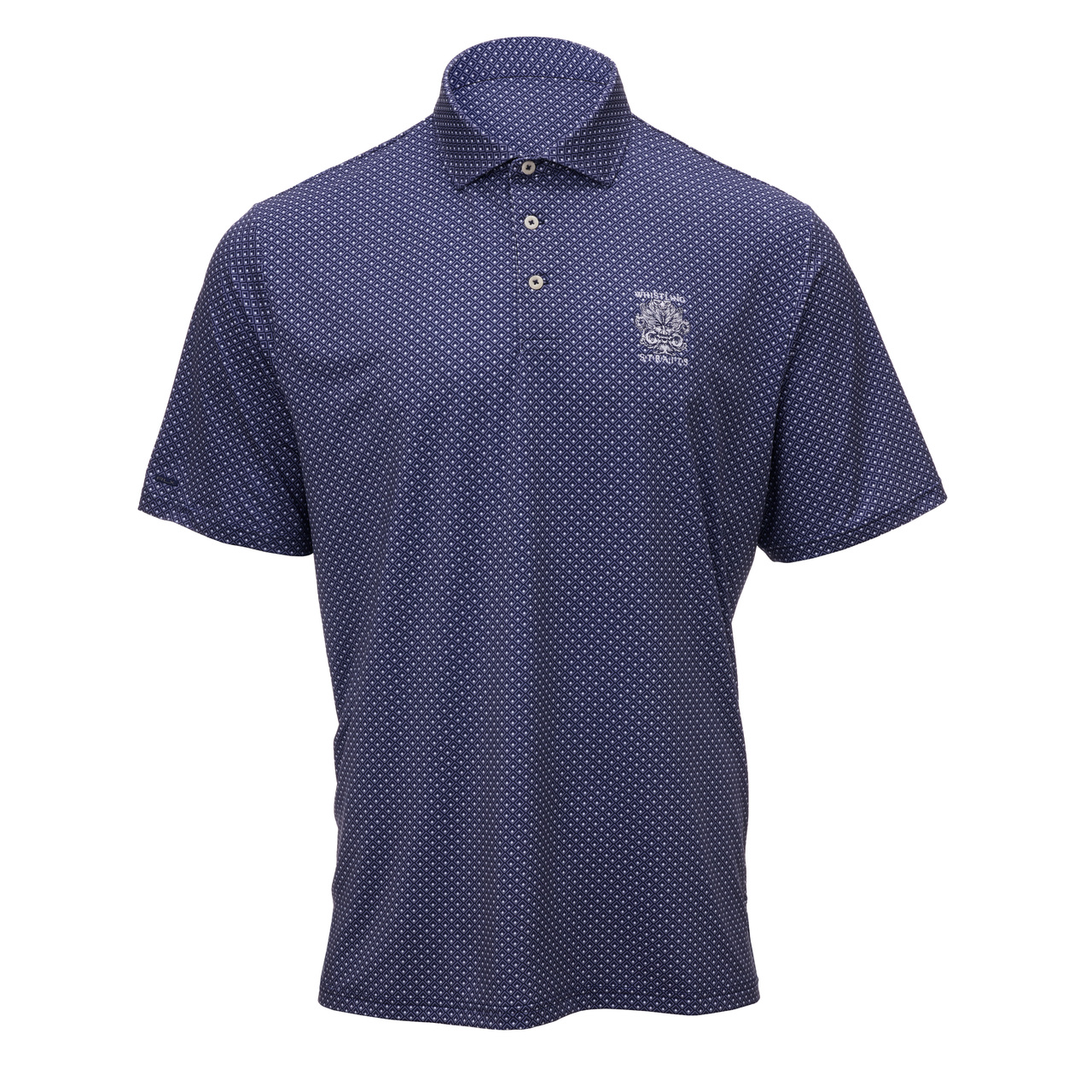 MEN'S RLX LIGHTWEIGHT AIRFLOW DIAMOND JERSEY POLO. WHISTLING