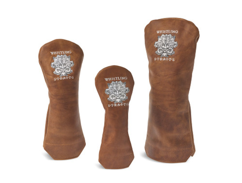 WINSTON LEATHER HEADCOVERS. WHISTLING STRAITS® LOGO