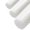 0.375 (3/8 inch) x 12 inches, PTFE Teflon Plastic Round Rod, White