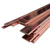 0.250" x 3" x 18", C110 Copper Round Edge Flat Bar