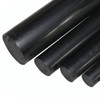 3.250 (3-1/4 inch) x 2.75 inches, PEEK 30% Carbon Filled Round Rod, Black