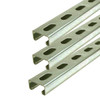 0.812" x 1.625" x 24 inches (3 Pack), Gold Galvanized Steel, Slotted Strut Channel, 14 ga.