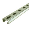 0.812" x 1.625" x 36 inches, Gold Galvanized Steel, Slotted Strut Channel, 12 ga.