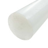 5.000 (5 inch), UHMW Plastic Round Rod, White