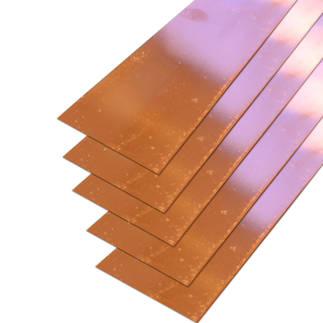 0.040" x 1" x 12" (5 Pack), C110-H02 Copper Sheet