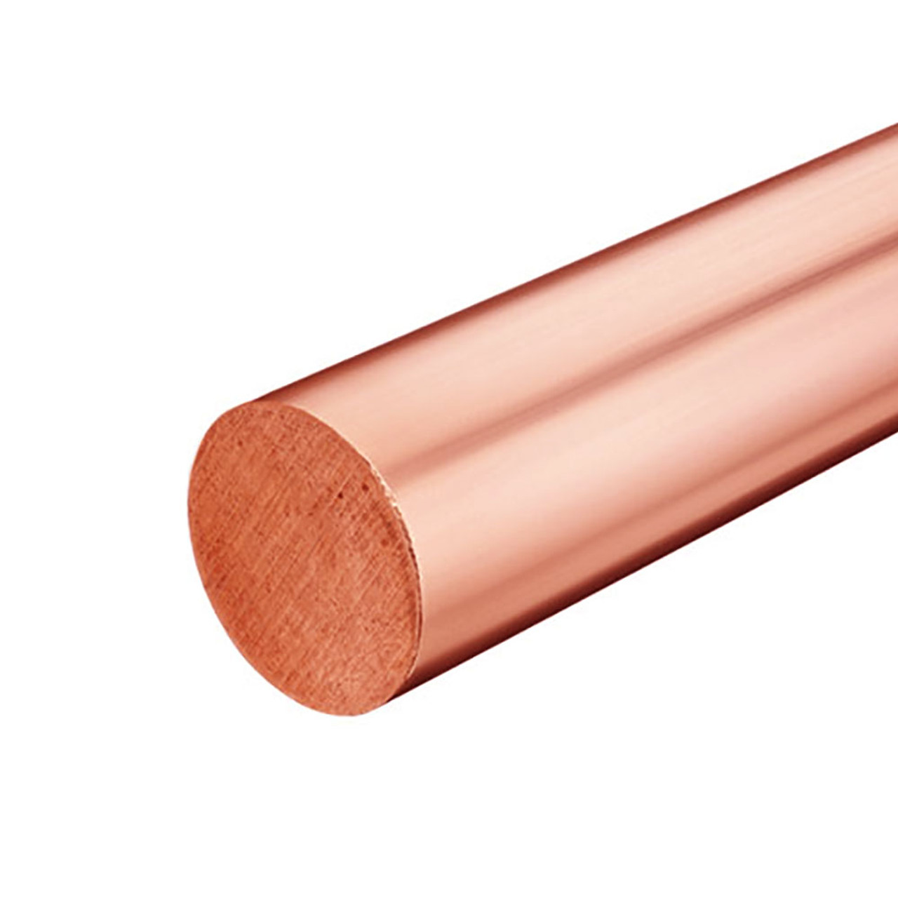 0.750 (3/4 inch) x 11 inches, C110-H04 Copper Round Rod