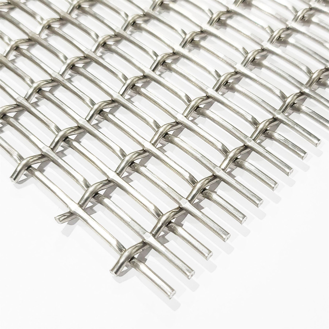 Stainless Steel Wire Mesh, 12" x 24",( 3/16"  x 3/4" Holes)