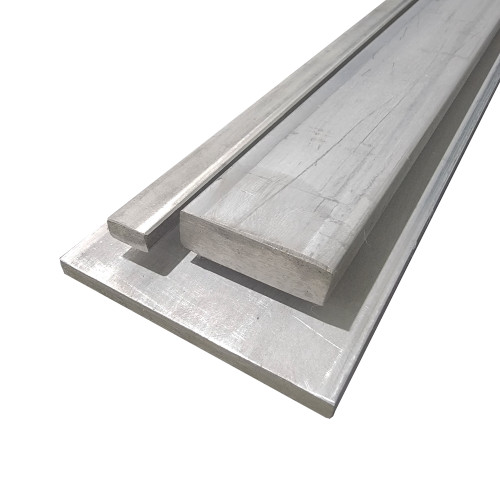 0.500" x 1" x 36", 304 Stainless Steel Plate Flat Bar, Hot Rolled