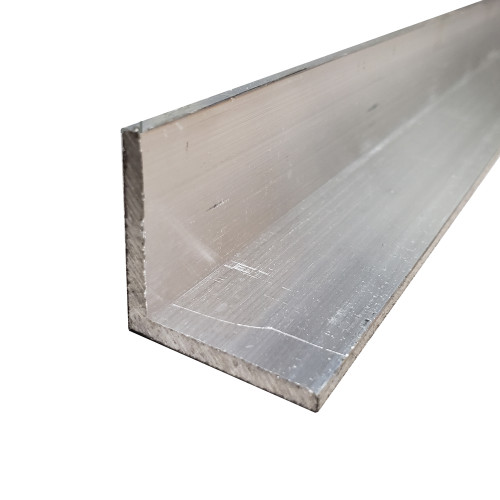 0.500" x 0.500" x 0.063" x 72 inches (3 Pack), 6063-T52 Aluminum Angle