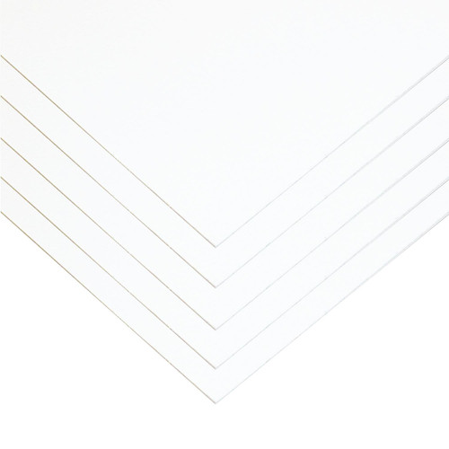 White High Impact Polystyrene Plastic Sheet .010" x 25" x 38" (5 Pack)