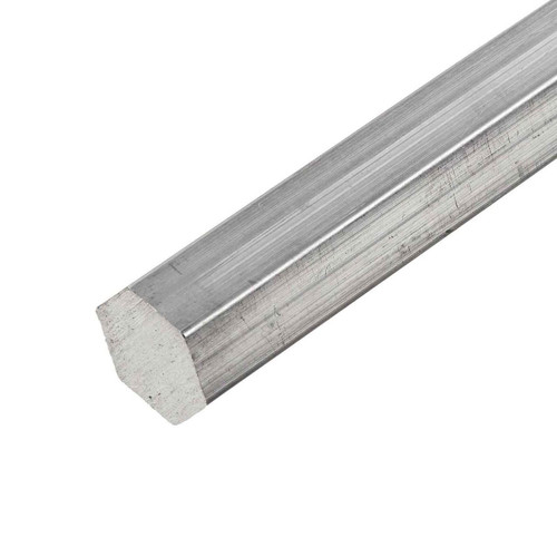 0.563 (9/16 inch) x 72 inches, 2024-T4 Aluminum Hexagon Bar