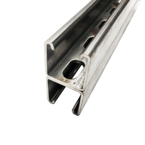 1.625" x 3.25", 24 inches, 304 Stainless Steel Back to Back Slotted Strut Channel