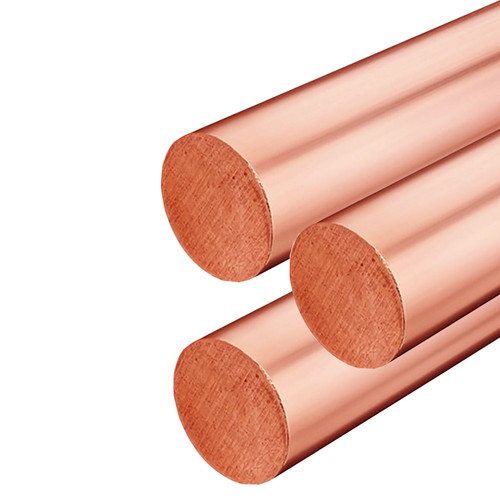 0.750 (3/4 inch) x 12 inches (3 Pack), C110-H04 Copper Round Rod